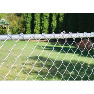 Galvanized Diamond Chain Link Fencing 2inch 4 Ft 9 Gauge Chain Link Fence
