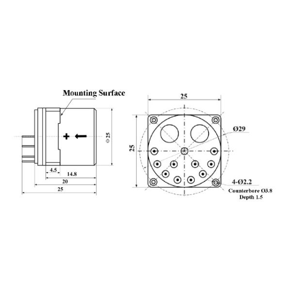 Stable Three-hour Stability 1σ ≤150μg Accelerometer sensor Power Voltage ±12-±18V DC
