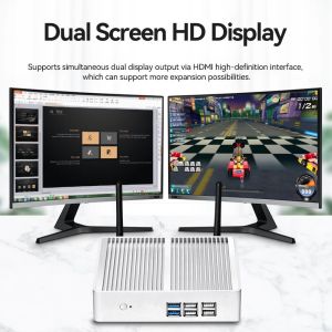 Intel Mini PC Pentium 3805U With Single LAN Fanless Heat Disspation Method For