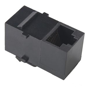 RoHS Cat3e 6p6c RJ11 Inline Coupler 90 Degree Straight Extension
