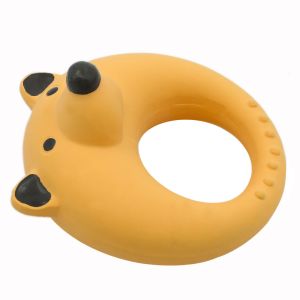 Eco Friendly BB Whistle Fox Latex Soft Squeaky Dog Ball