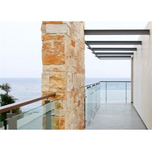 Modern Stainless Steel Glass Balustrade Frameless Railing Post Easy DIY Install