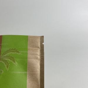 Custom Printed Matt Finish Kraft Paper Bags Food Grade Stand Up Zipper Bags for