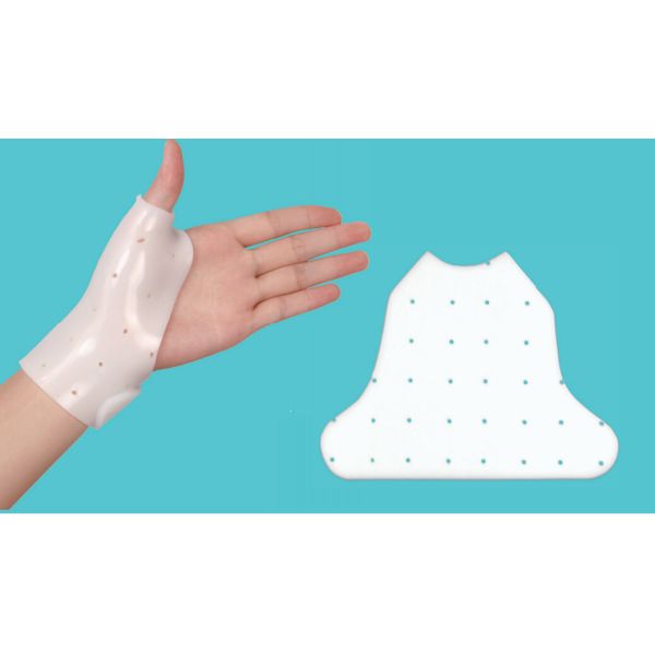 Quality White Custom Thermoplastic Splint Thumb Gauntlet Splint ISO9001 Approved for sale