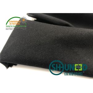 Black PA Coated Woven Interlining Twill Woven Stretch Interfacing