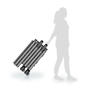 Folding Airport Digital Portable Metal Detector With LCD Screen ROHS FCC