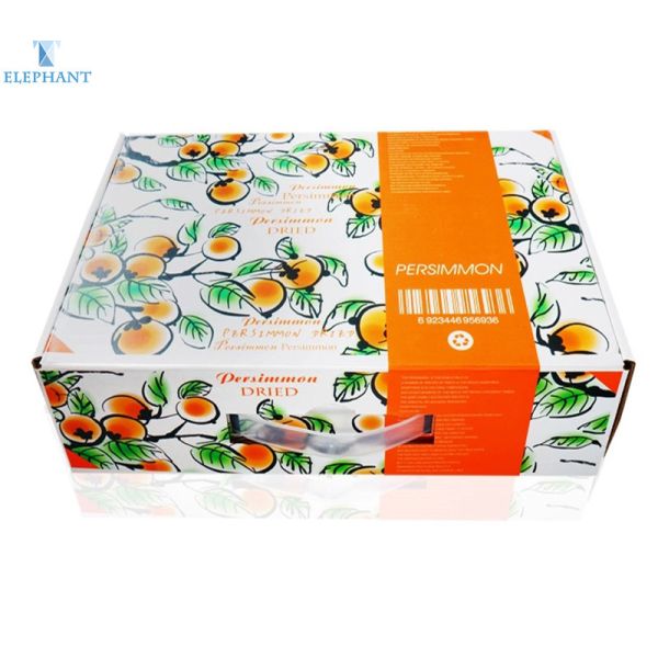 Cheap Customized Printing Design Beautiful Strong Diecut Large Fruit Packing