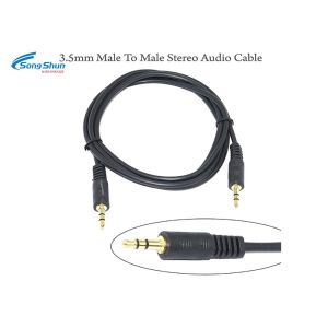 Custom 3.5 Mm Audio Wire Car Aux Cord For Stereo Headphone Headset 7/0.16 Bare