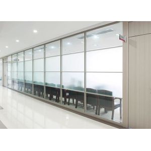 Single Layer Glass For Office Glass Wall Partition Reusable Pre-assemble In