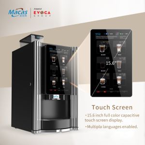 15.6inch Touch Screen Commercial Coffee Vending Machine With Automatic