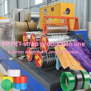 Single Screw PP Strap Making Machine with non-stop screen changer and PLC