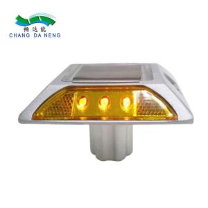 Wholesale Warning Solar Panel Traffic Lights Reflective Aluminum led Solar Road Studs  Driveway Lights from china suppliers