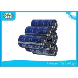 Cylindrical Radial Lead Capacitor , 2.7V 200 Farad Capacitor Low Internal