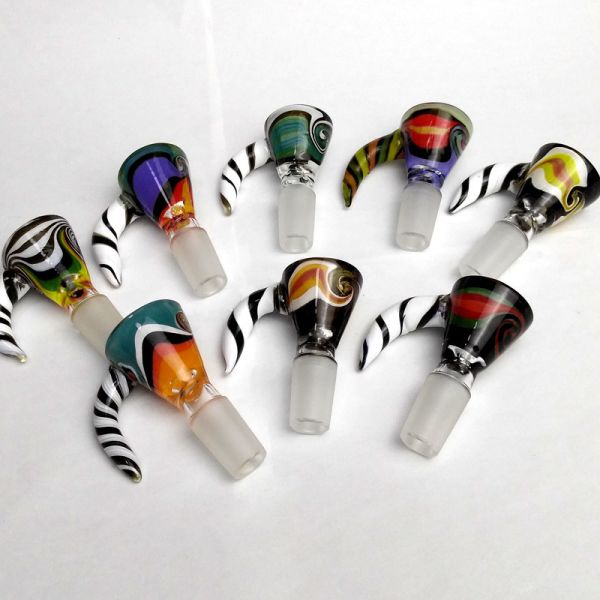 Cool Design Colored Glass Slide Bowl With Male 14mm 18mm Joint Daily Use