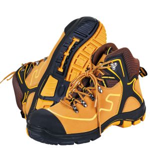 China Rubber Sole Split Nubuck Leather Industrial Boots for Unisex Work Protection on sale