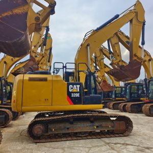 Crawler Type Used CAT 320E Excavator With Backhoe Bucket Original High Quality