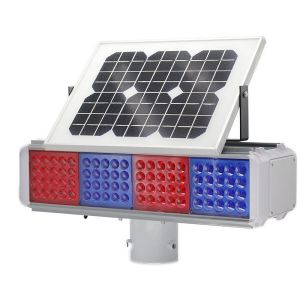 LED Solar Traffic Lights Blinking Solar Traffic Warning Light