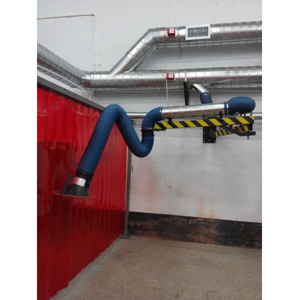 LB-JYB Flexible Wall Mounted Fume Extraction Arm, built in support structure dust collection arm