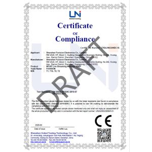 Shenzhen Fuweisheng Electronics Co. LTD Certifications