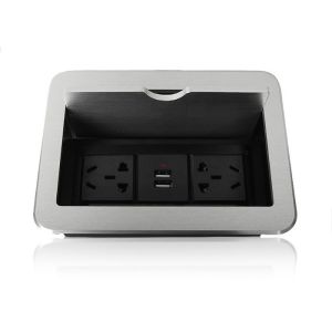 Wholesale Cover - Sliding Cable Cubby Box , Furniture Conference Table Cubby 250 Voltage from china suppliers