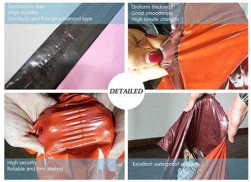 Boutique Colored Polythene Self Seal Plastic Envelopes 6"X9"