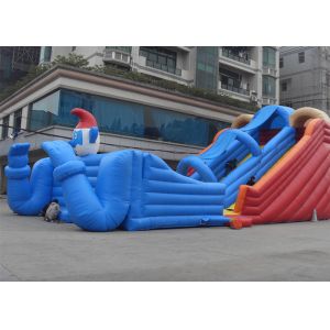 Clown Bouncy Slide Large Inflatable Water Slides With Sun Cover