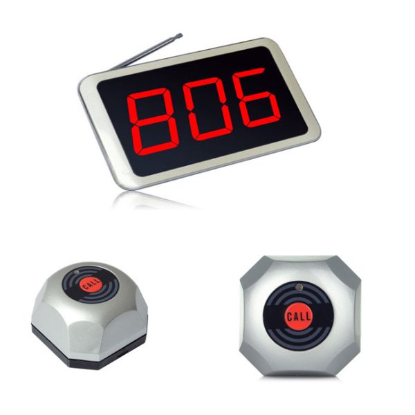 China manufacturer wireless calling equipment with 1 key service caller and