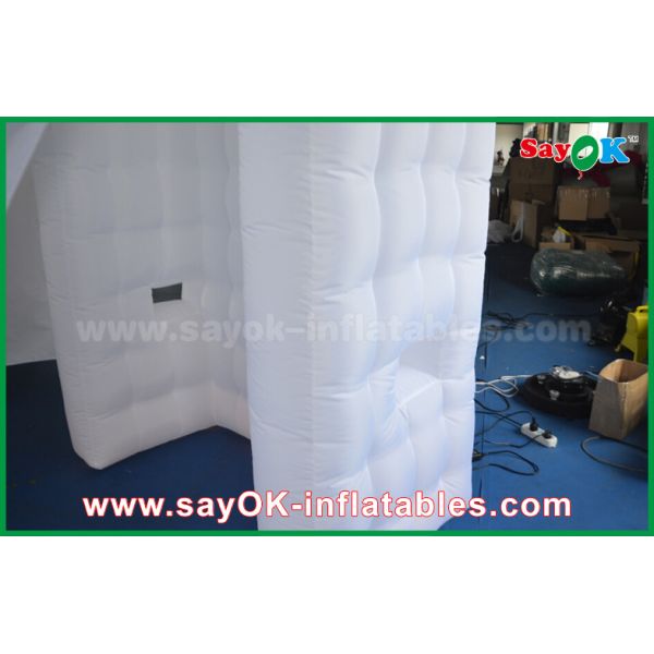 Inflatable Photo Studio White Arc - Shaped Portable Inflatable Photo Booth Shell 4 X 2.4 X 2.4m ROHS
