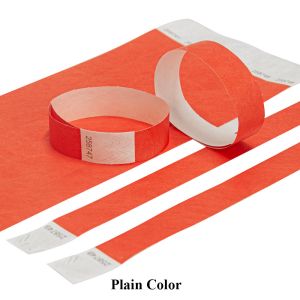 Custom Printed Paper Wristbands Sequential Numbering Barcoding For Security