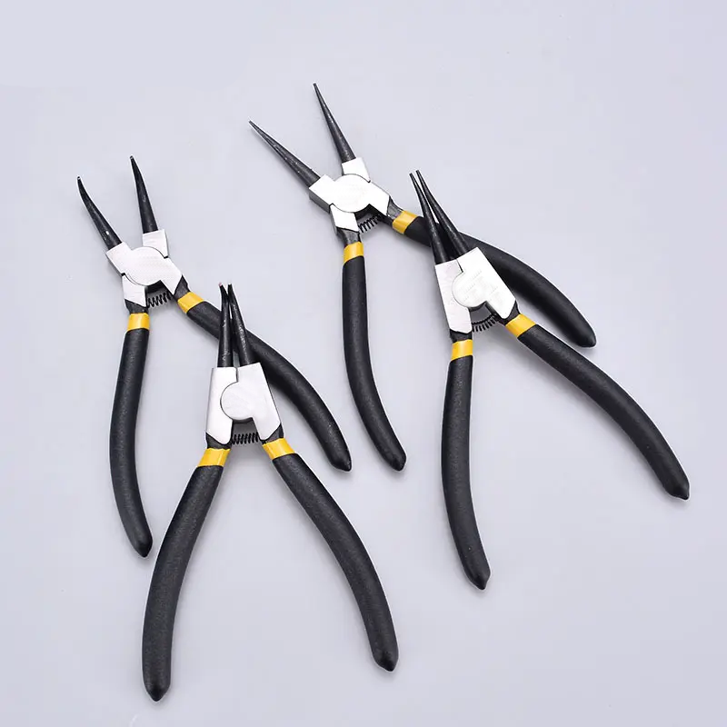 Combination Snap Retaining Ring Pliers 4PCS Internal External Circlip Pliers Set 7 10 12 Inch