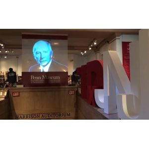 Self Adhesive Transparent Holographic Screen Film For Shop Window