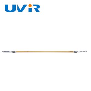 3000W 400V Gold Coated Infrared Quartz Heater Lamp with X Base