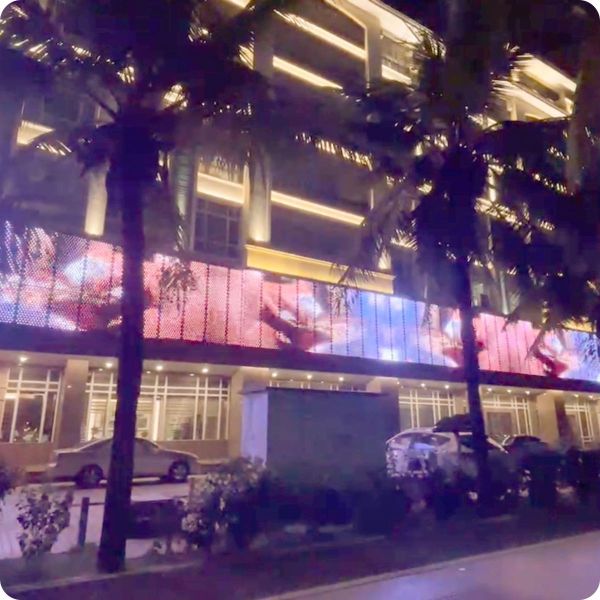 Quality 2020 P50 P100 RGB Square Video Wall Led Mesh Screen LED Pixel Screen IP65 for sale