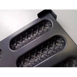 24 Cavity PTFE Oval Shaped Waffle Hot Dog Mold Pan