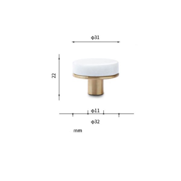 Amertop Metal Brass Cabinet Pull Handles Copper Cabinet Knobs & Handles