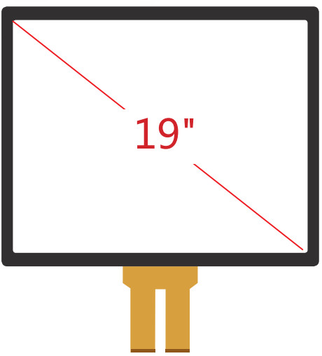 Quality 19 Inch G+G Projected Capacitive Touch Screen For Windows NT / Linux / Mac System for sale