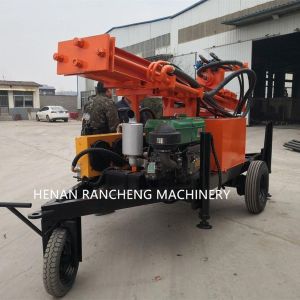 150m Depth Wheel-mounted Water Well Drilling Rig Machine With 32HP