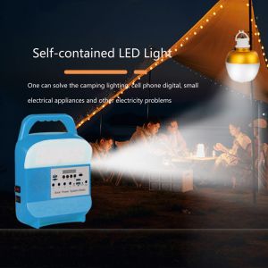 6PCS Multifunctional Emergency Solar Home Lighting System Panel Mini Kit