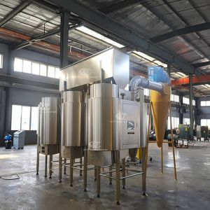 Pneumatic Air Peanut Blanching Machine With PLC Control System
