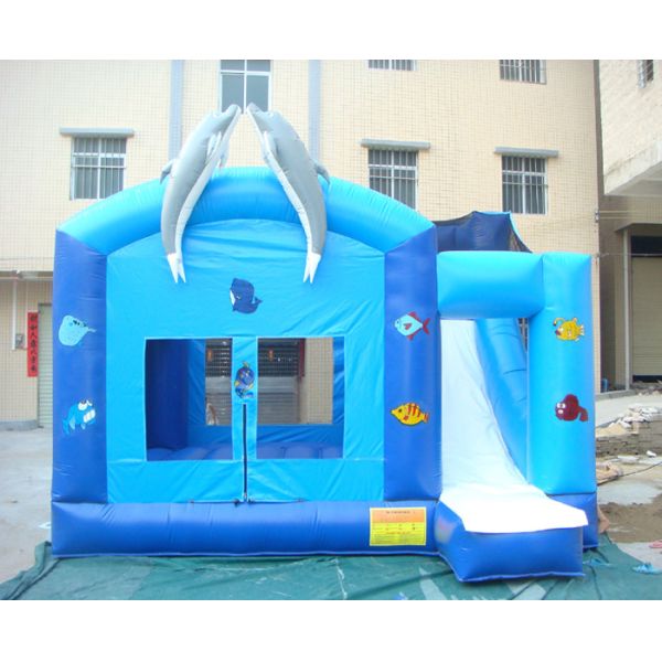 Quality Hansel 2015 China Design Cheap  Inflatable Bouncer Combo with Slide for Sale for sale