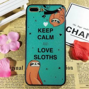 PC+TPU Silk Grain Folivora Play on the Tree Images Cell Phone Case Cover For