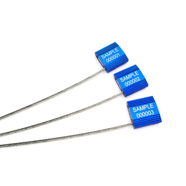 Security cable seal marking area