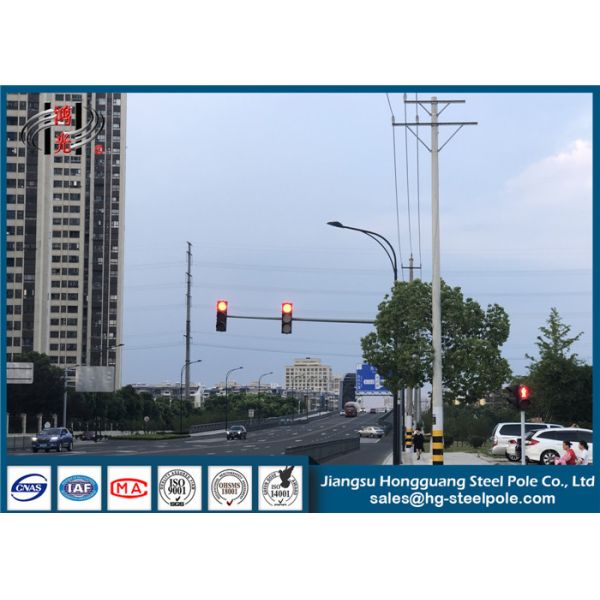 Quality Direct Buried Electrical Power Pole , Durable Galvanized Steel Power Pole for sale