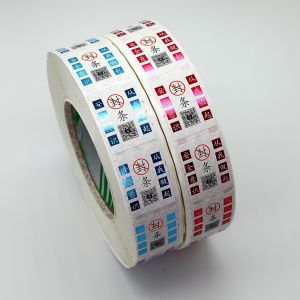 Anticounterfeit Waterproof Printed Self Adhesive Label Sticker Printing PET PC