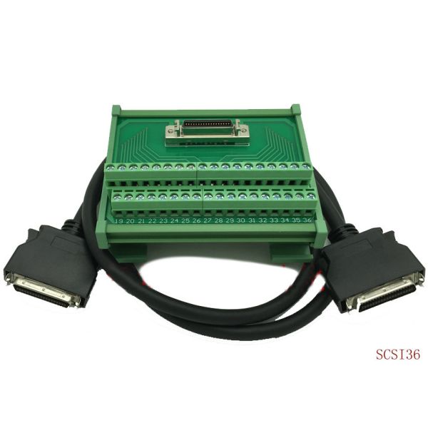SCSI 36 Pin Servo Connectors Terminal Blocks Breakout Board Adapter with 1 meter