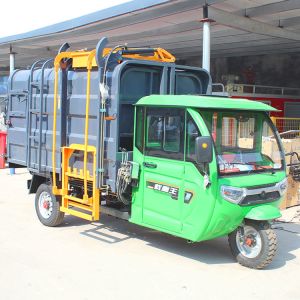 Special Vehicle Small Three-Wheeled Trash Truck Electric Compressed Garbage