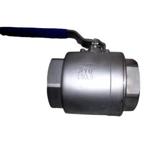 China Handle Stainless Steel 2PC Ball Valve with Customized Threaded Connections on sale