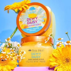 Dewy Daisy Shea Sugar Tree Hut Exfoliating Body Scrub Exfoliator Customized