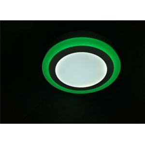 Buy cheap 12W+4W Round shape Surface Mounted Led Panel Lighting White with Green Circle from wholesalers