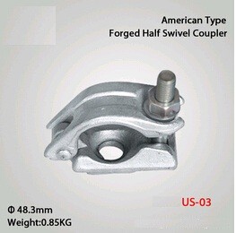 Wholesale American Type Drop Forged Half Coupler Single Scaffolding Coupler from china suppliers